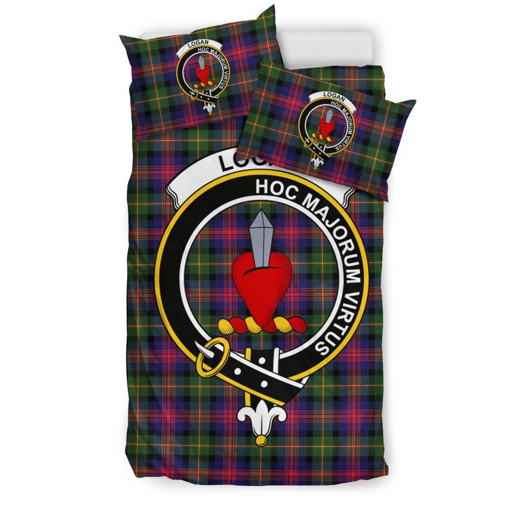 Logan Family Tartan Crest Bedding Set