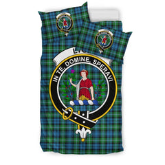 Lyon Family Tartan Crest Bedding Set