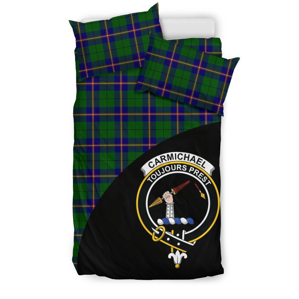 Carmichael Modern Family Tartan Crest Wave Style Bedding Set