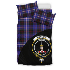 Dunlop Modern Family Tartan Crest Wave Style Bedding Set