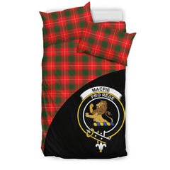 MacFie Family Tartan Crest Wave Style Bedding Set