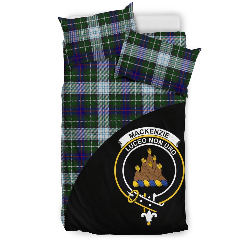 MacKenzie Dress Family Tartan Crest Wave Style Bedding Set