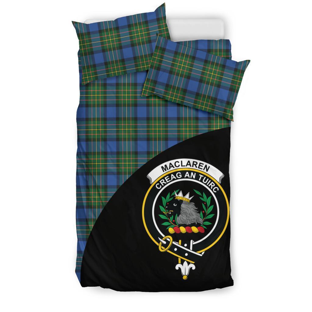 MacLaren Ancient Family Tartan Crest Wave Style Bedding Set