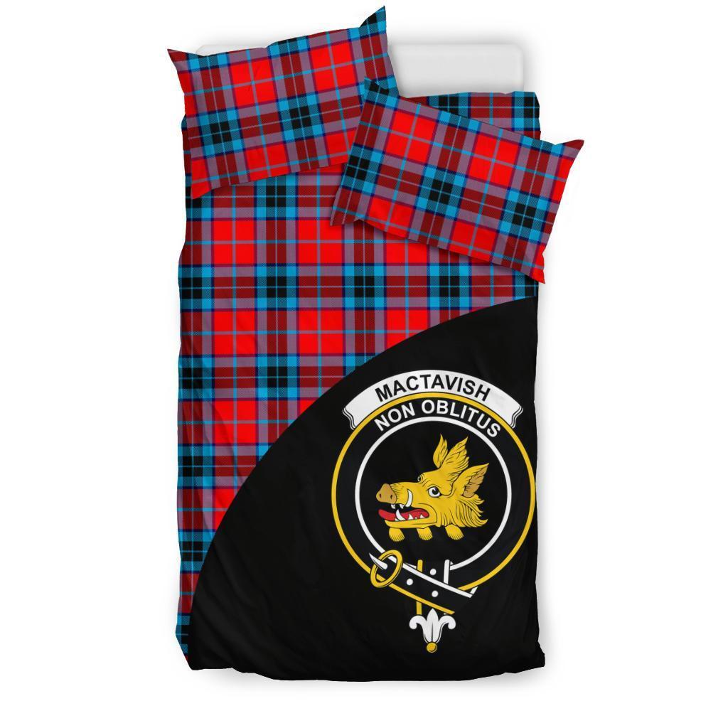 MacTavish Modern Family Tartan Crest Wave Style Bedding Set