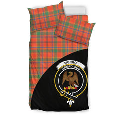 Munro Ancient Family Tartan Crest Wave Style Bedding Set