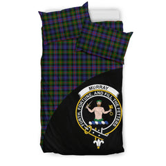 Murray of Atholl Modern Tartan Crest Wave Bedding Set