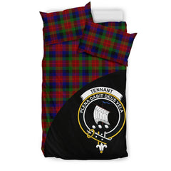 Tennant Family Tartan Crest Wave Style Bedding Set