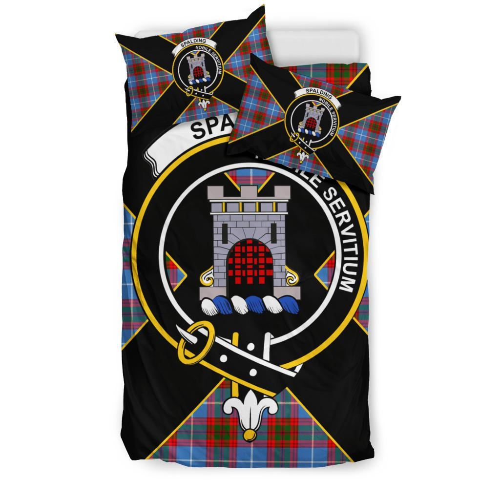 Spalding Tartan Crest Bedding Set - Luxury Style