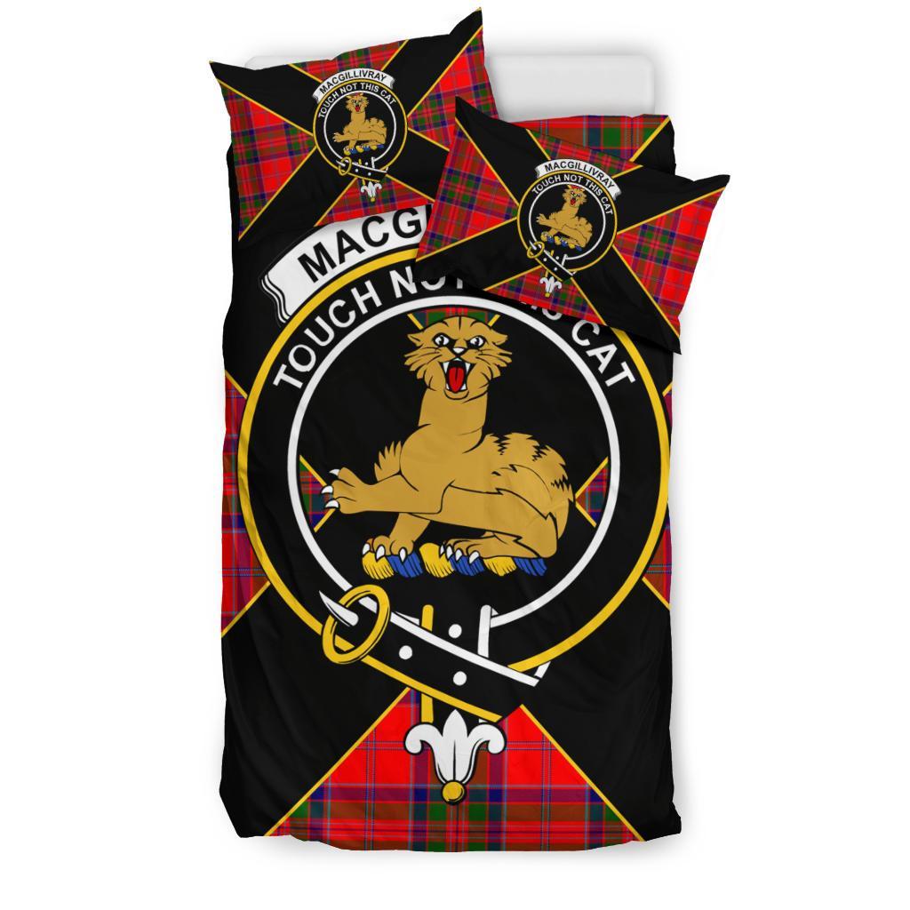 MacGillivray Tartan Crest Bedding Set - Luxury Style