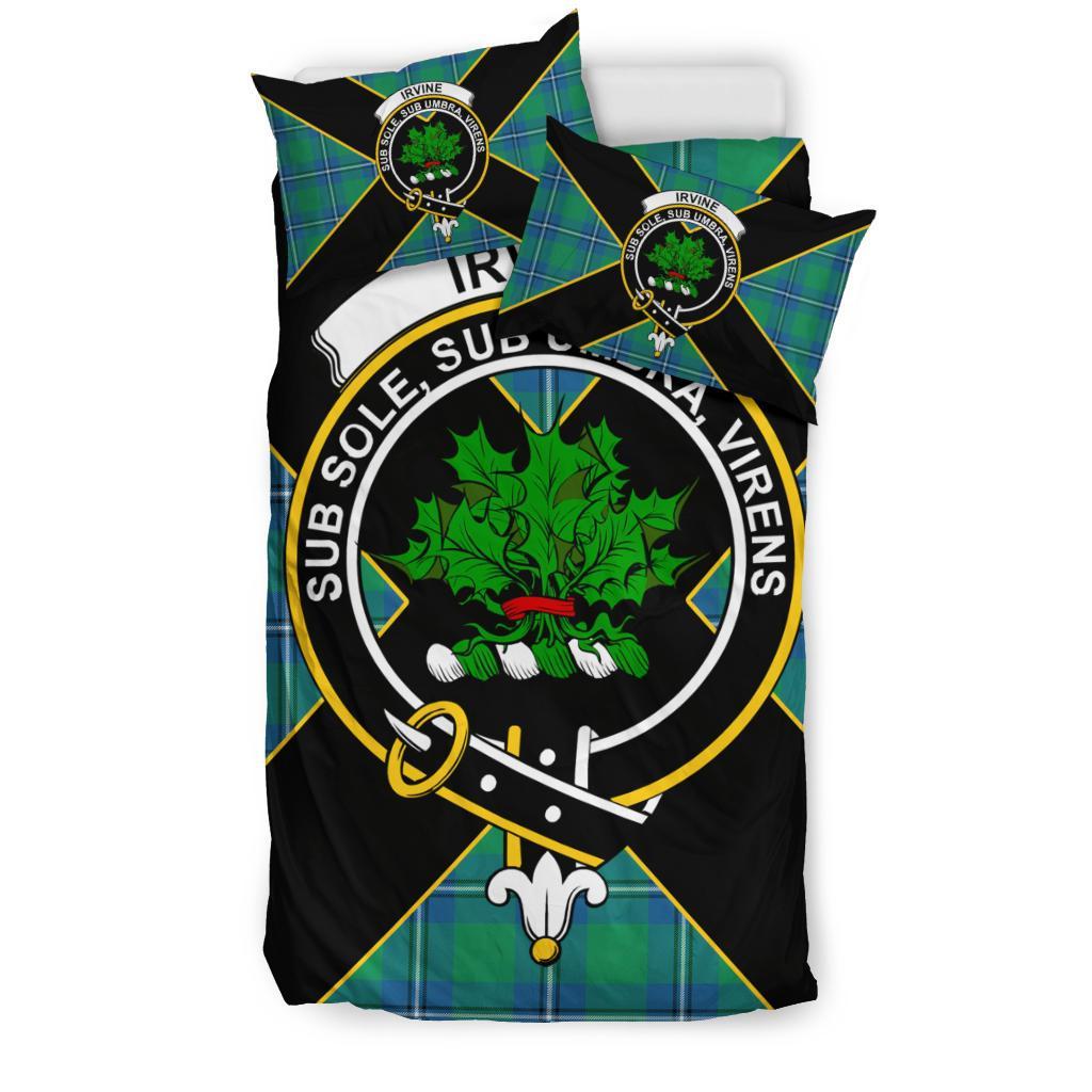 Irvine Tartan Crest Bedding Set - Luxury Style