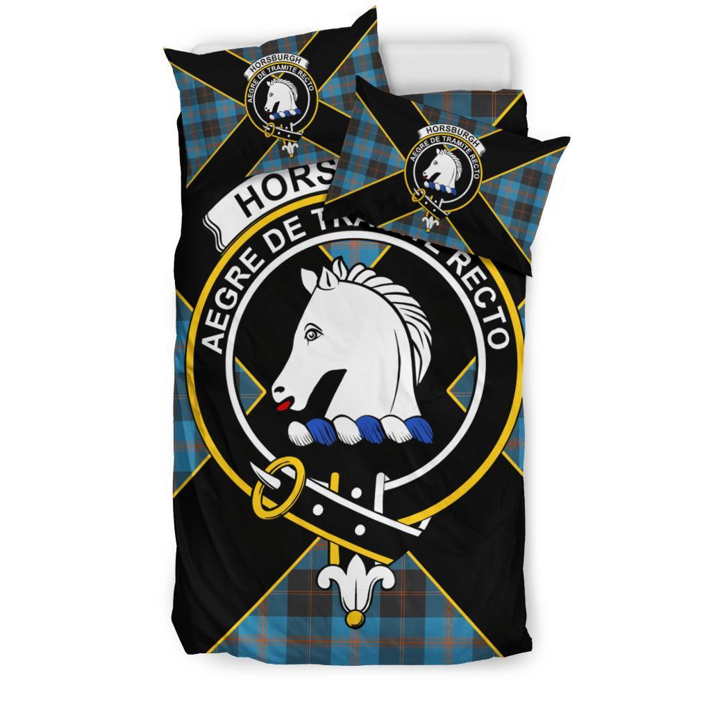 Horsburgh Tartan Crest Bedding Set - Luxury Style