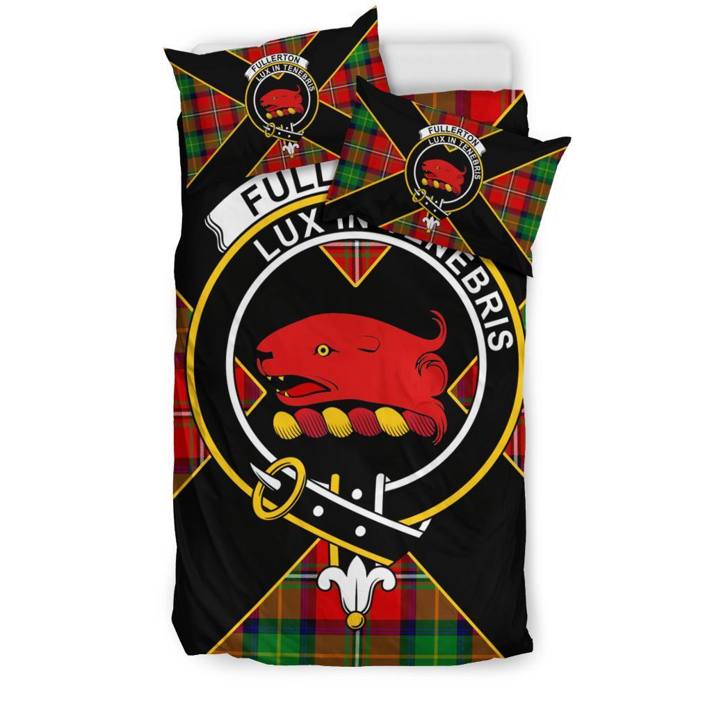 Fullerton Tartan Crest Bedding Set - Luxury Style