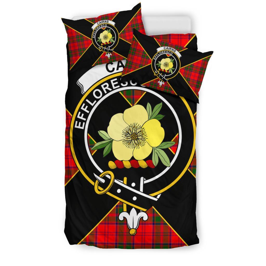 Cairns Tartan Crest Bedding Set - Luxury Style