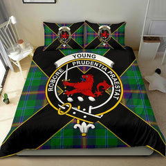 Young Tartan Crest Bedding Set - Luxury Style