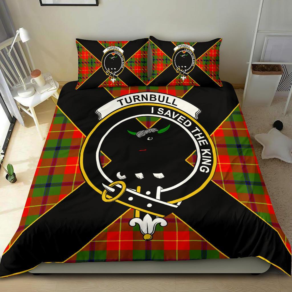 Turnbull Tartan Crest Bedding Set - Luxury Style