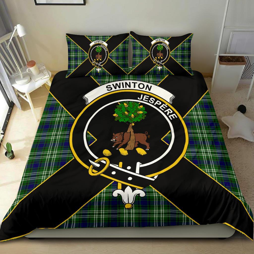 Swinton Tartan Crest Bedding Set - Luxury Style