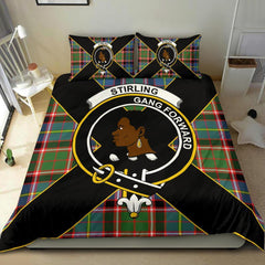 Stirling (of Keir) Tartan Crest Bedding Set - Luxury Style