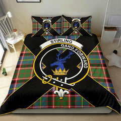 Stirling (of Cadder-Present Chief) Tartan Crest Bedding Set - Luxury Style
