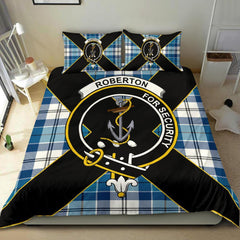 Roberton Tartan Crest Bedding Set - Luxury Style