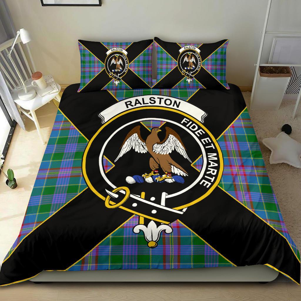 Ralston Tartan Crest Bedding Set - Luxury Style