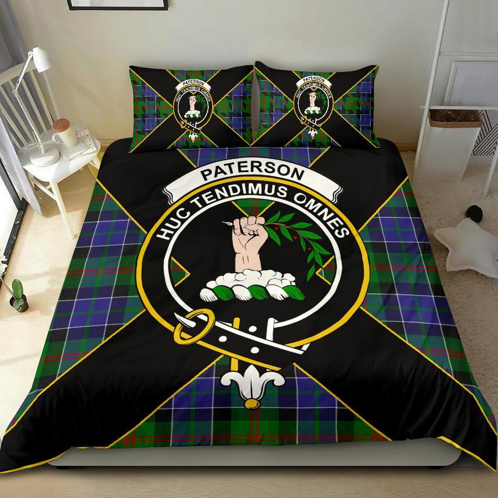 Paterson Tartan Crest Bedding Set - Luxury Style