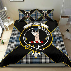 Napier Tartan Crest Bedding Set - Luxury Style