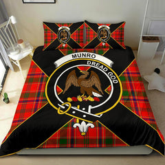 Munro Tartan Crest Bedding Set - Luxury Style