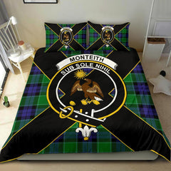 Monteith Tartan Crest Bedding Set - Luxury Style