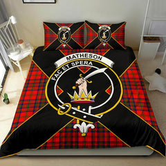 Matheson Tartan Crest Bedding Set - Luxury Style