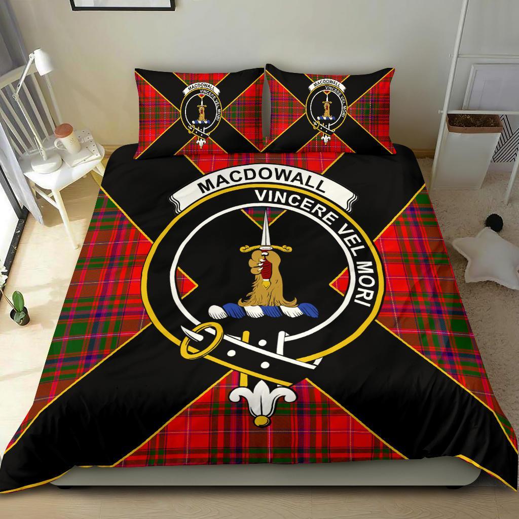 MacDowall (of Garthland) Tartan Crest Bedding Set - Luxury Style