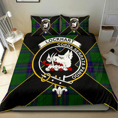 Lockhart Tartan Crest Bedding Set - Luxury Style