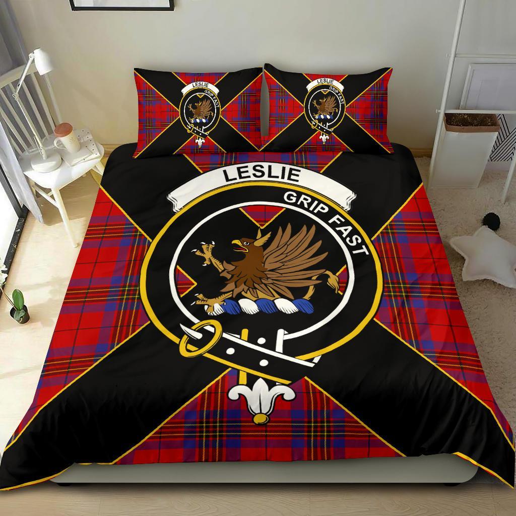 Leslie Tartan Crest Bedding Set - Luxury Style