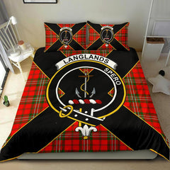 Langlands Tartan Crest Bedding Set - Luxury Style