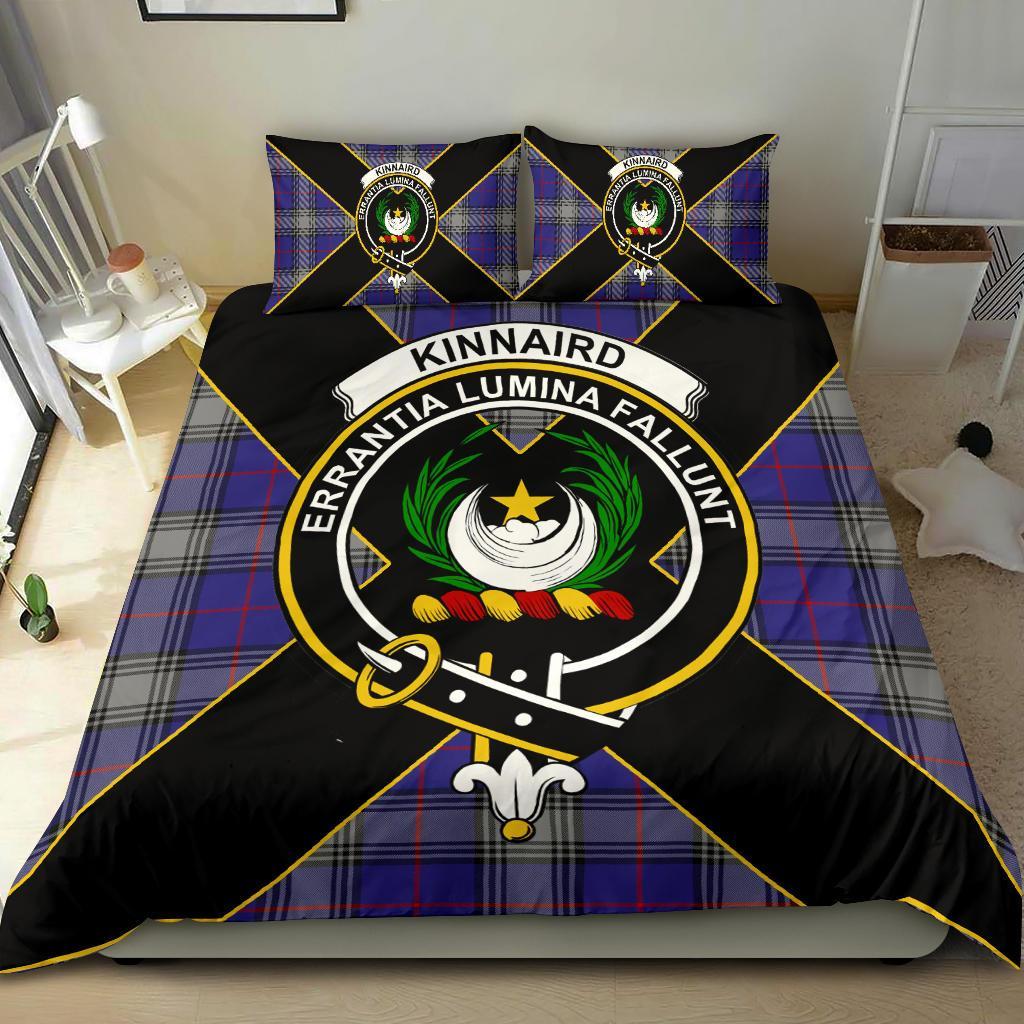 Kinnaird Tartan Crest Bedding Set - Luxury Style