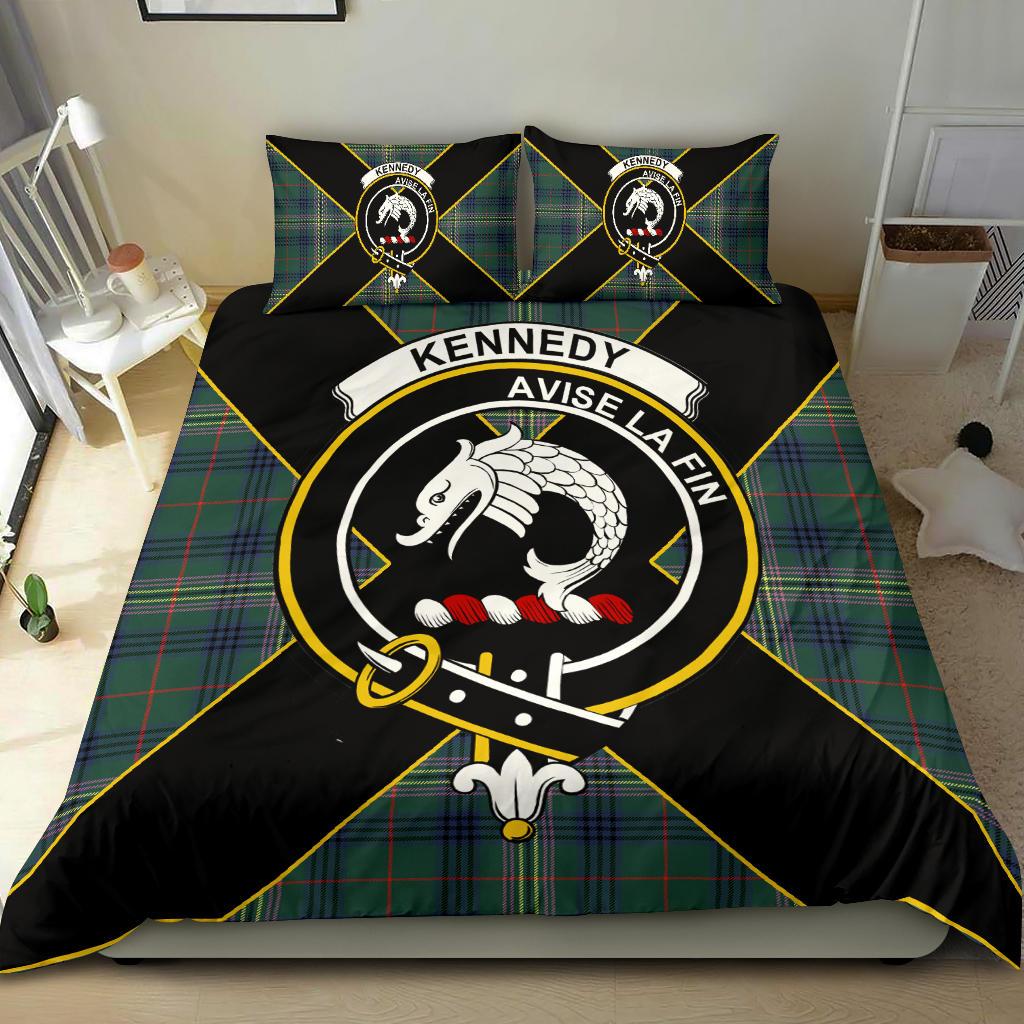 Kennedy Tartan Crest Bedding Set