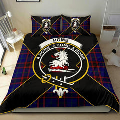 Home (or Hume) Tartan Crest Bedding Set - Luxury Style