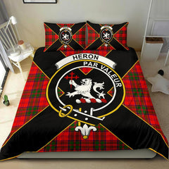Heron Tartan Crest Bedding Set - Luxury Style