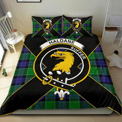 Haldane Tartan Crest Bedding Set - Luxury Style