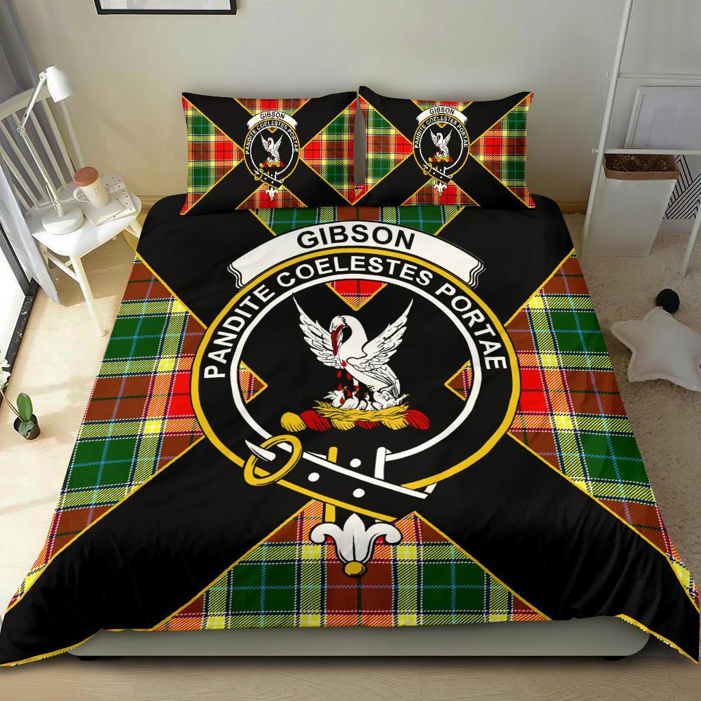 Gibson Tartan Crest Bedding Set - Luxury Style