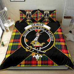 Dewar Tartan Crest Bedding Set - Luxury Style