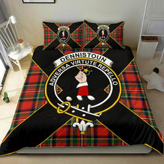 Dennistoun Tartan Crest Bedding Set - Luxury Style