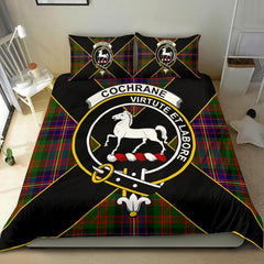 Cochrane Tartan Crest Bedding Set - Luxury Style