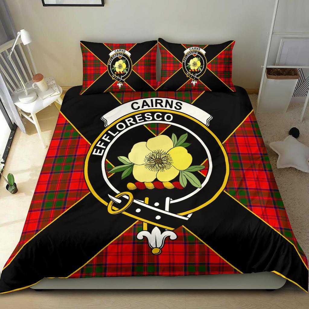 Cairns Tartan Crest Bedding Set - Luxury Style