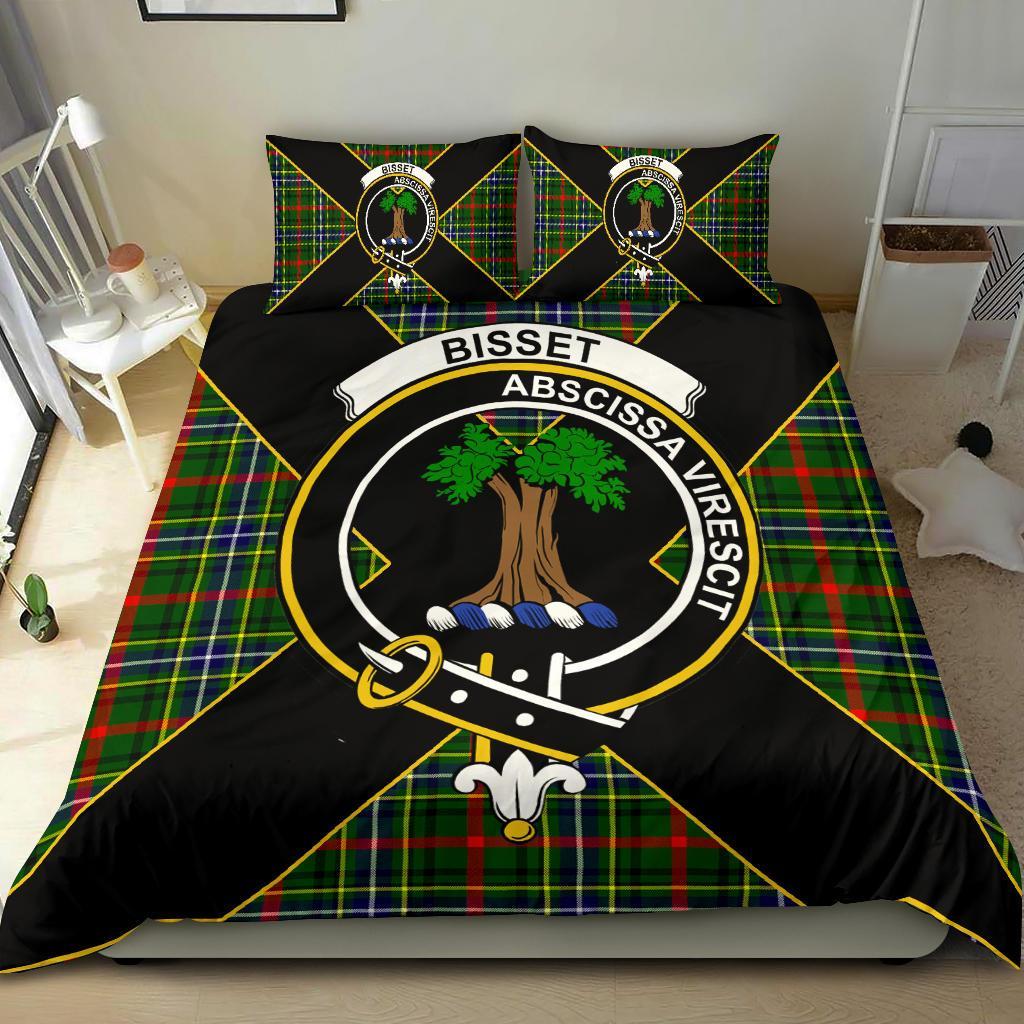 Bisset Tartan Crest Bedding Set - Luxury Style