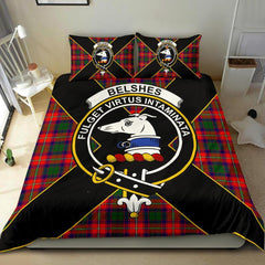 Belshes Tartan Crest Bedding Set - Luxury Style