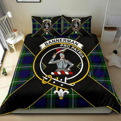 Bannerman Tartan Crest Bedding Set - Luxury Style