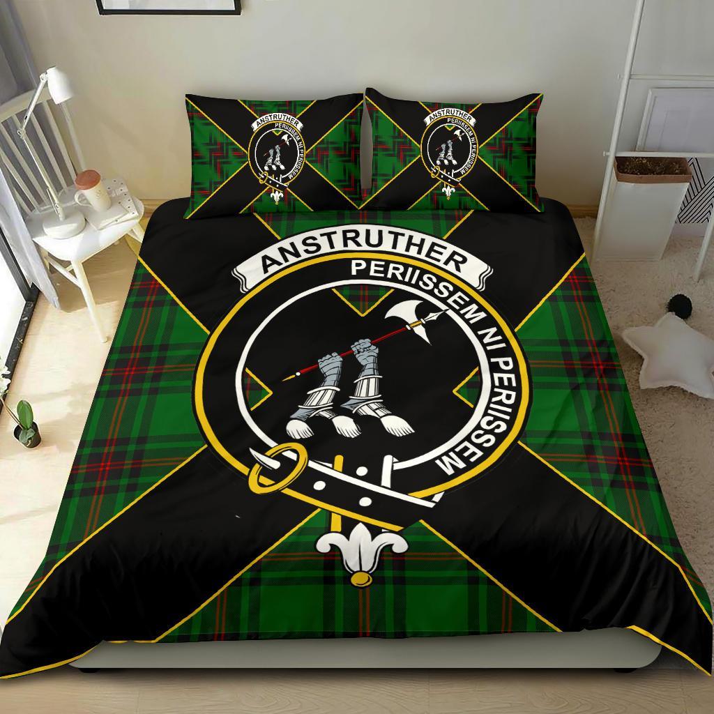 Anstruther Tartan Crest Bedding Set - Luxury Style