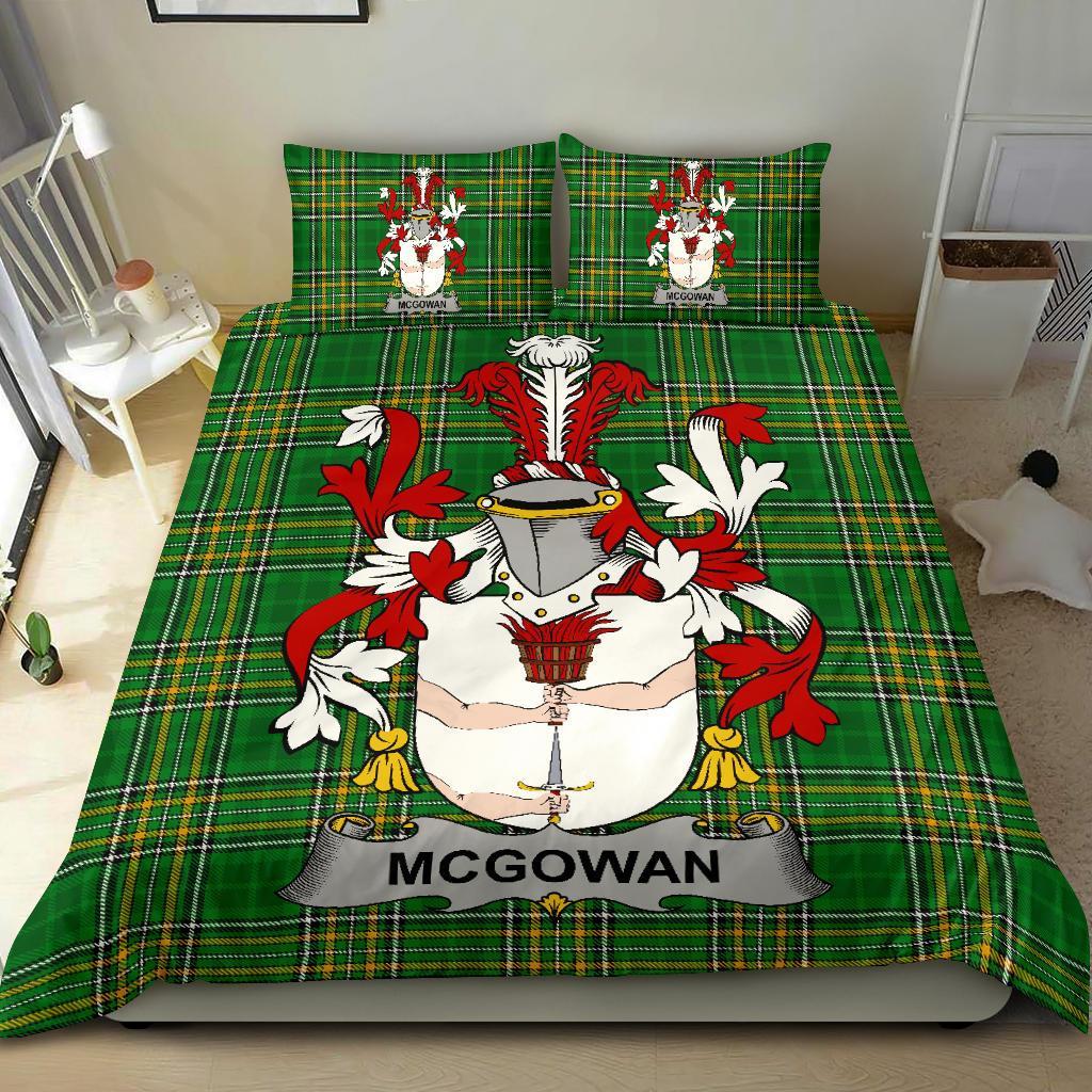 McGowan or McGouan Family Tartan Crest Bedding Set