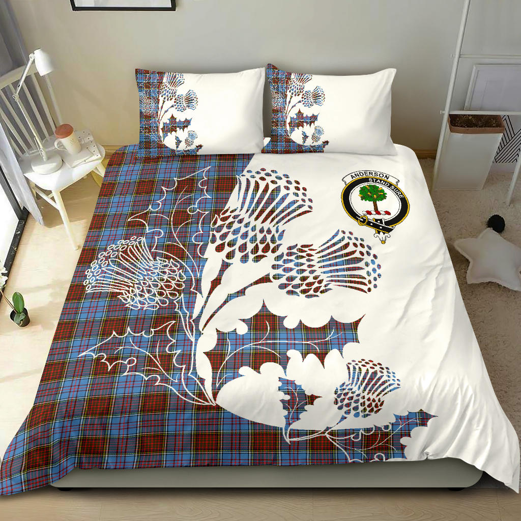 Anderson Tartan Crest Bedding Set - Thistle Style SP