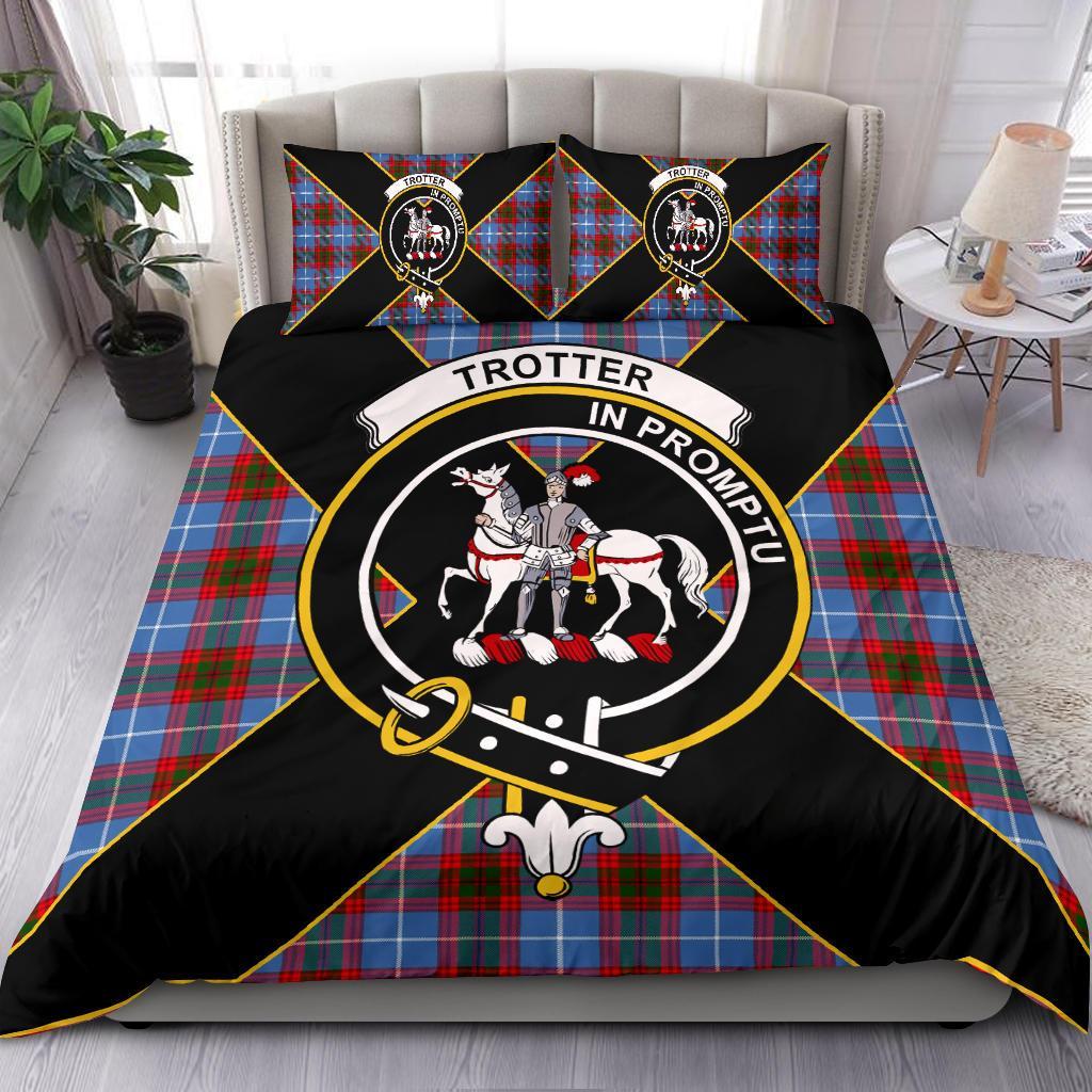 Trotter Tartan Crest Bedding Set - Luxury Style